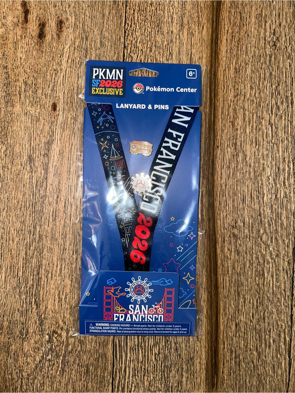 Pokémon World Championships 2026 San Francisco Exclusive Lanyard & Pins Set